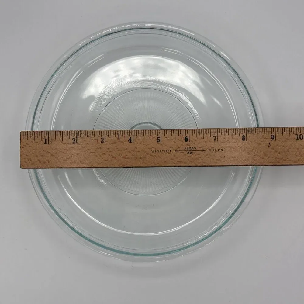 Vintage Pyrex 61C Blue Tinted Clear Glass Replacement Lid 8.75” Round 2.5 Qt
